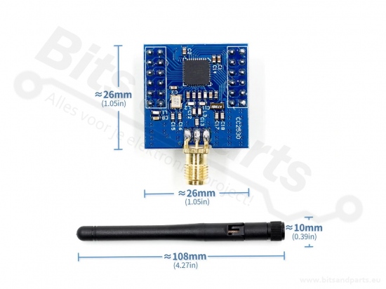 ZigBee CC2530 board with antenna